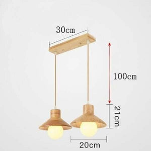 Sud - Wooden Pendant Lamp Nordic Design | Bright & Plus.