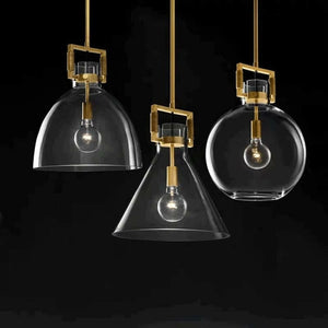 Sverre - Minimalist Industrial Glass Pendant Lamp