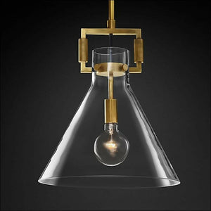 Sverre - Minimalist Industrial Glass Pendant Lamp