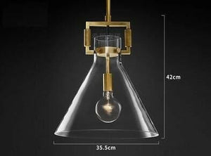 Sverre - Minimalist Industrial Glass Pendant Lamp