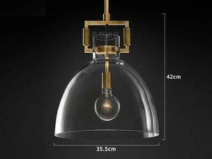 Sverre - Minimalist Industrial Glass Pendant Lamp