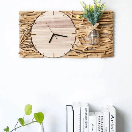 Tempo - Modern Wooden Clock & Vase | Bright & Plus.