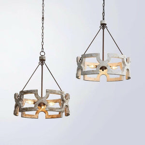 Tessa - Rural French Wooden Pendant Lamp