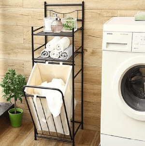 Theodore - Laundry Storage Shelves & Basket | Bright & Plus.