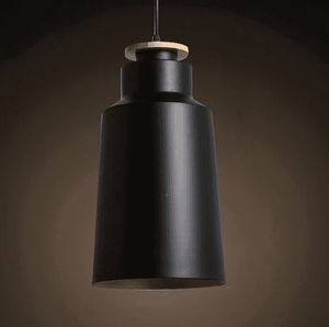 Tizia - Contrast Metal & Wood Pendant Lights