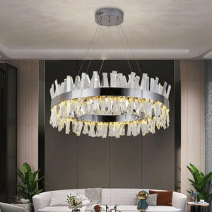 Tizio - Modern Crystal LED Chandelier