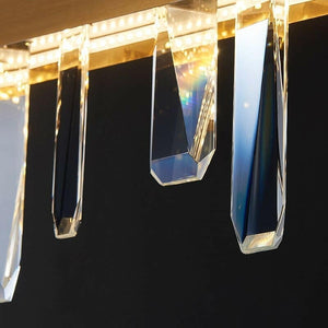 Viktor - Modern Crystal Chandelier Rectangle Gold