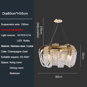 Viktoria - Creative Round Design Crystal Chandelier