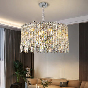 Wellmet - LED Crystal Pendant Lamp Chrome Design