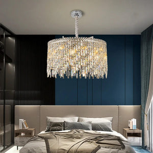 Wellmet - LED Crystal Pendant Lamp Chrome Design