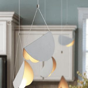 Glider - White glider pendant light chandelier | Bright & Plus.