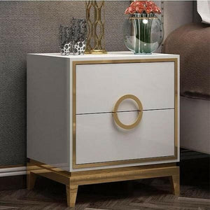 Zayden - Two Drawer Modern Nightstand | Bright & Plus.