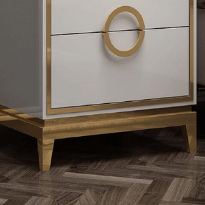 Zayden - Two Drawer Modern Nightstand | Bright & Plus.