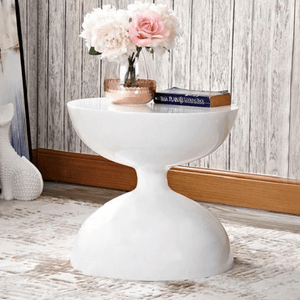 Zephyr - Modern Hourglass Accent Side Table | Bright & Plus.