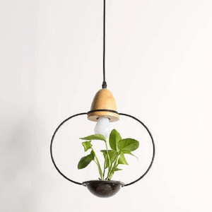 Zox - Modern Nordic Iron Pendant Planter Lamp | Bright & Plus.