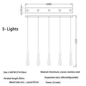 Forcis - Crystal Sparkle Drop Pendants | Bright & Plus.