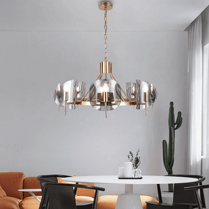 8 - Light Modern Wagon Wheel Chandelier | Bright & Plus.