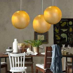 Alessio - LED Wooden Ball Pendant Lamp