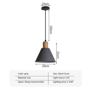 Anders - Nordic Wood Hanging Ceiling Light