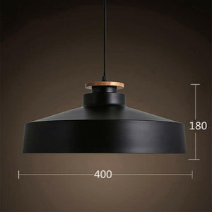 Andru - Contrast Metal & Wood Pendant Lights