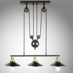 Anouk - Retro Pendant Retractable Chandelier Light Adjustable | Bright & Plus.