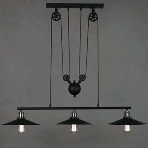 Anouk - Retro Pendant Retractable Chandelier Light Adjustable | Bright & Plus.