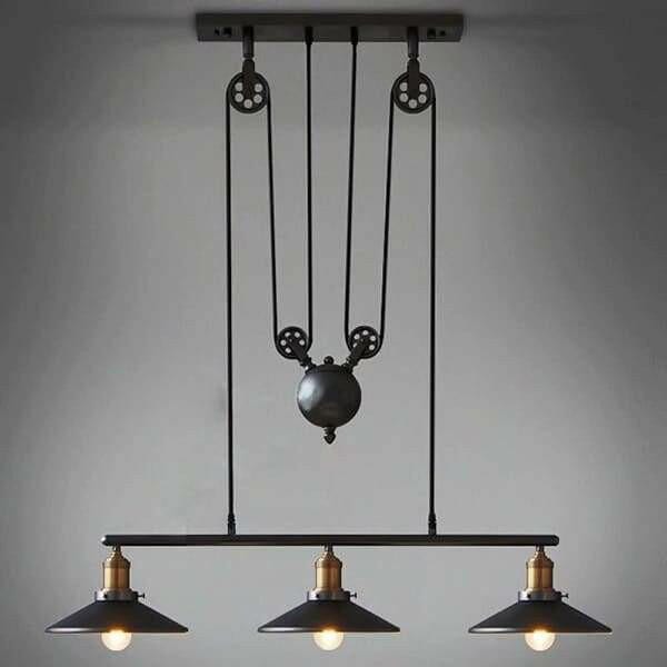 Anouk - Retro Pendant Retractable Chandelier Light Adjustable | Bright & Plus.