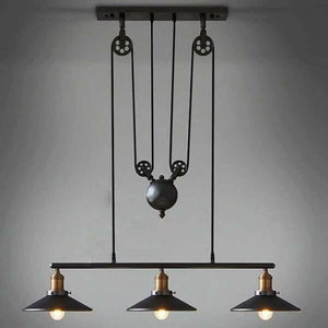 Anouk - Retro Pendant Retractable Chandelier Light Adjustable | Bright & Plus.