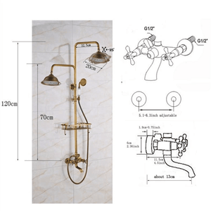 Antique Faux Shower Faucet | Bright & Plus.