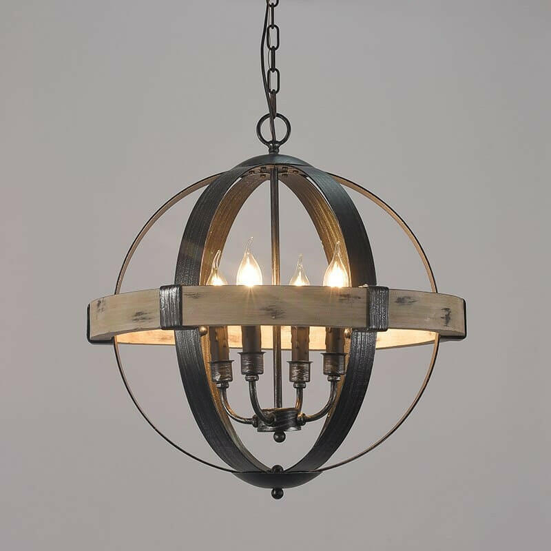 Aren - Sphere Nordic Classic Chandelier Black Metal