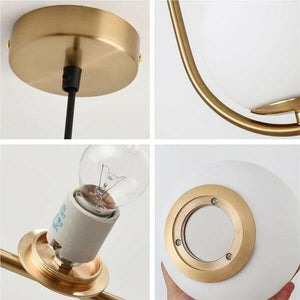 Argus - Modern Gold Globe Pendant Light Industrial