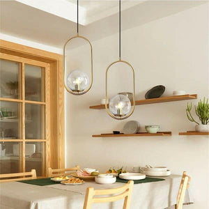 Argus - Modern Gold Globe Pendant Light Industrial