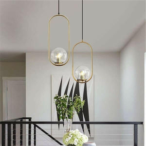 Argus - Modern Gold Globe Pendant Light Industrial