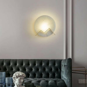 Armin - Modern Copper Marble LED Wall Lamp