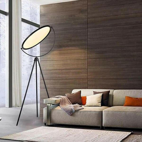 Astra - Black Nordic Lunar Floor Lamp | Bright & Plus.