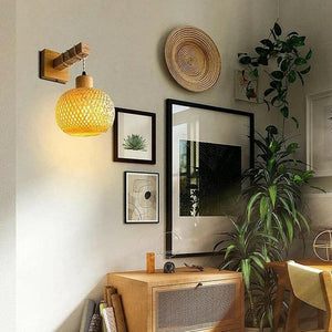 Balui - Bamboo Woven Wood Wall Lamp