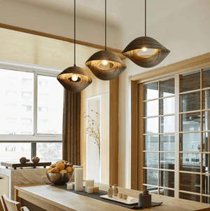 Bamboo Shell Design Suspension Lamp