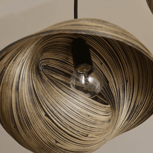 Bamboo Shell Design Suspension Lamp