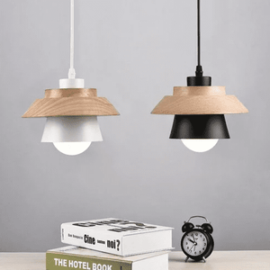 Belle - Modern Nordic Wood and Metal Pendant Light