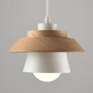 Belle - Modern Nordic Wood and Metal Pendant Light