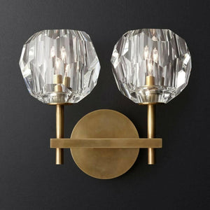 Belle Crystal - Indoor Luxury Copper Wall Lamp