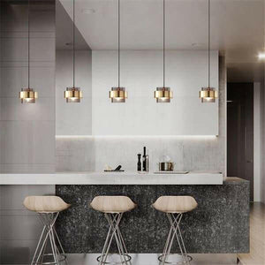 Ben - Minimalist Cylindrical Glass Pendant Light | Bright & Plus.