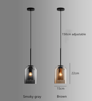 Bent - Nordic Double Glass Pendant Lamp