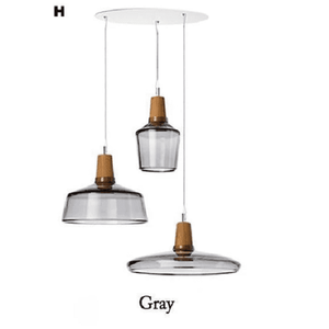 Bentte - Glass With Wooden Top Light | Bright & Plus.