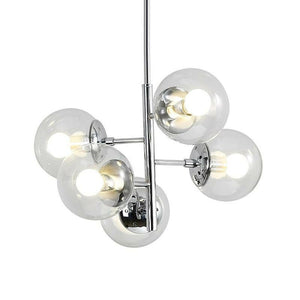 Bergen - Nordic Glass Ball Pendant Light with 5 Lights