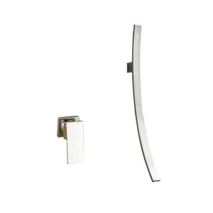 Bianca - Chrome Wall Mounted Waterfall Spout Bathroom Faucet | Bright & Plus.