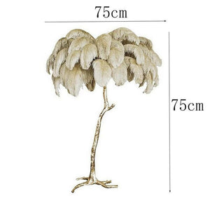 Bjorn - Luxury Ostrich Feather Table Lamp Nordic Modern