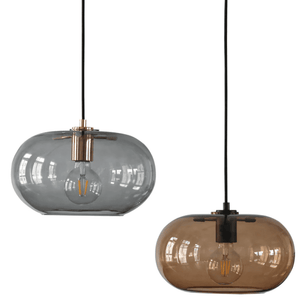 Bluma - Suspension Lamp with Round Glass Lampshade