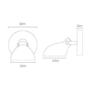 Brisel - Reading Wall Lamp with Plug