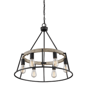 Brockton - 24 Inch 6 Light Chandelier | Bright & Plus.